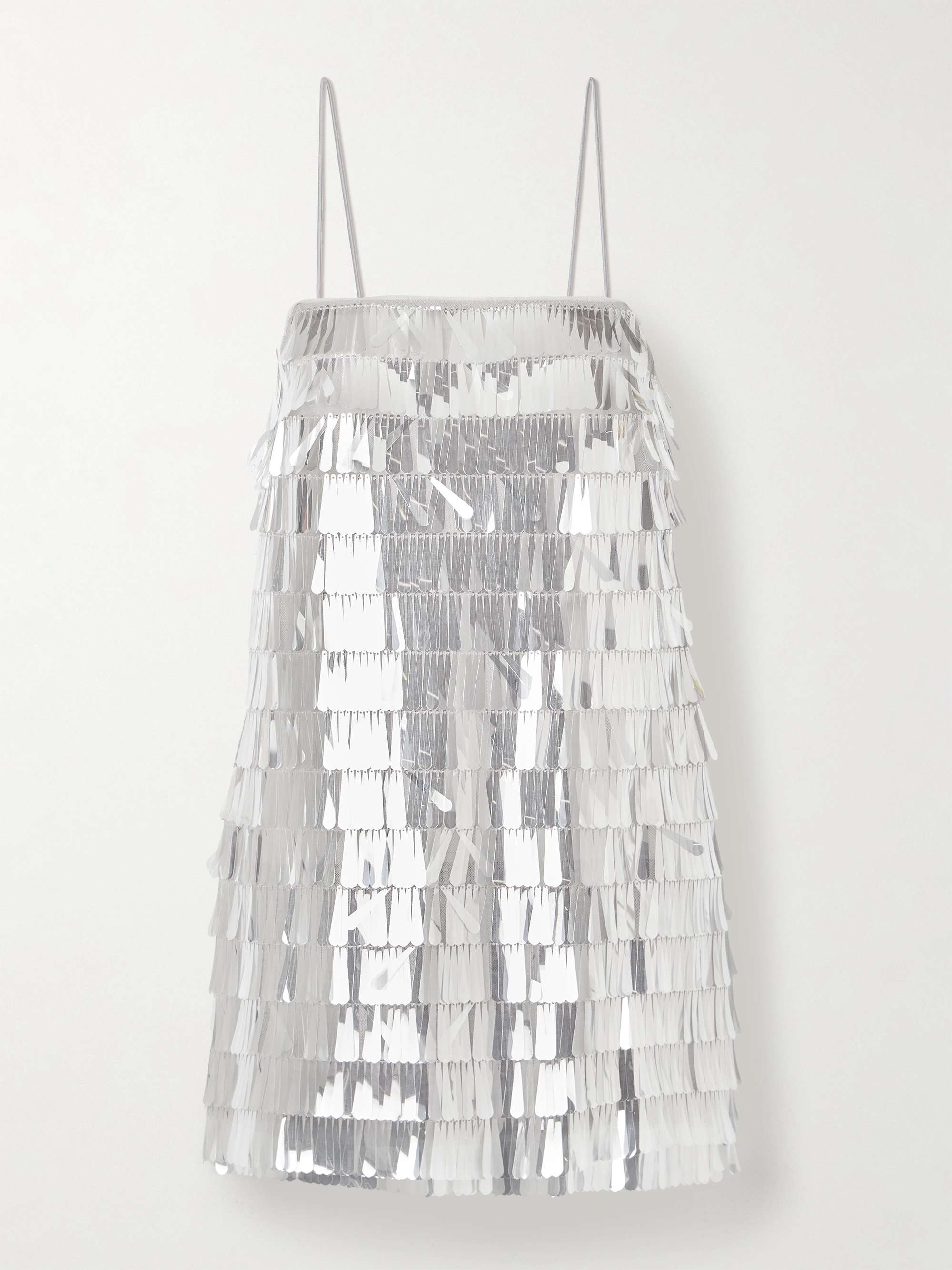 Amalie Paillette-Embellished Tulle Mini Dress