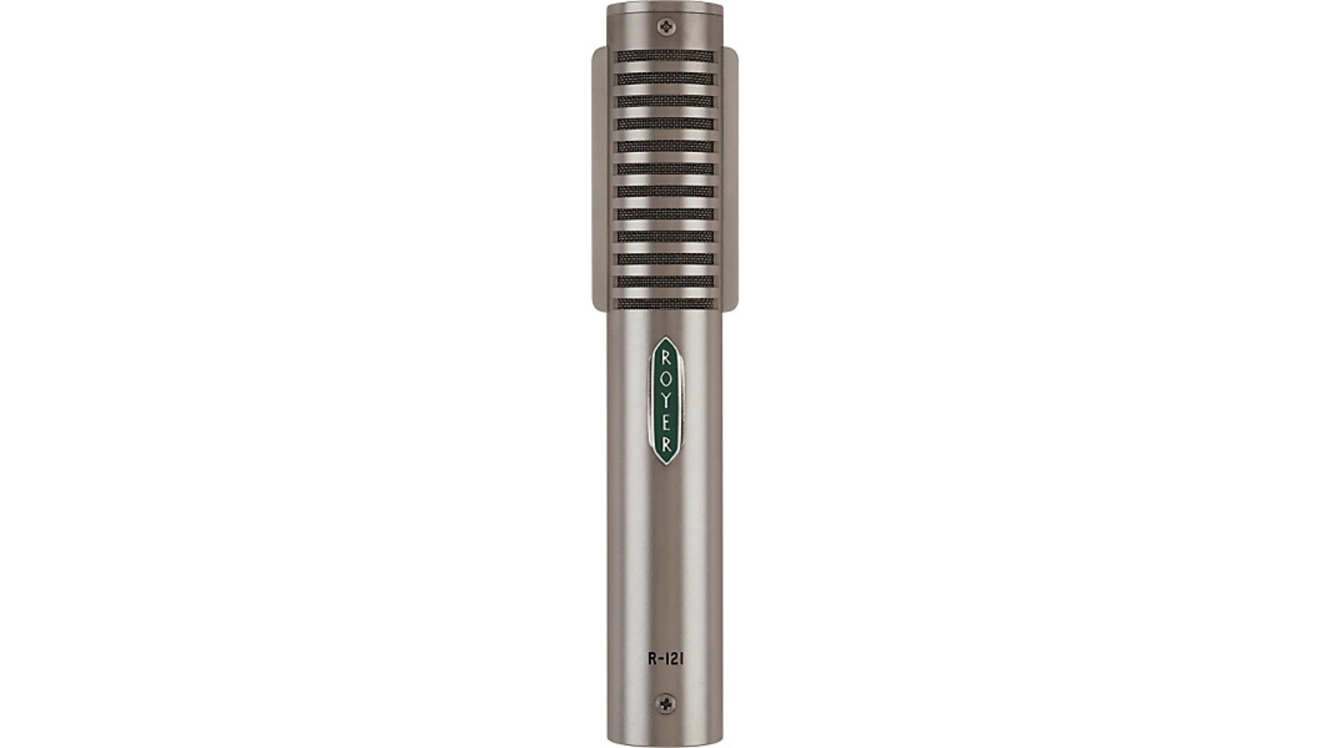 A Royer R-121 ribbon microphone