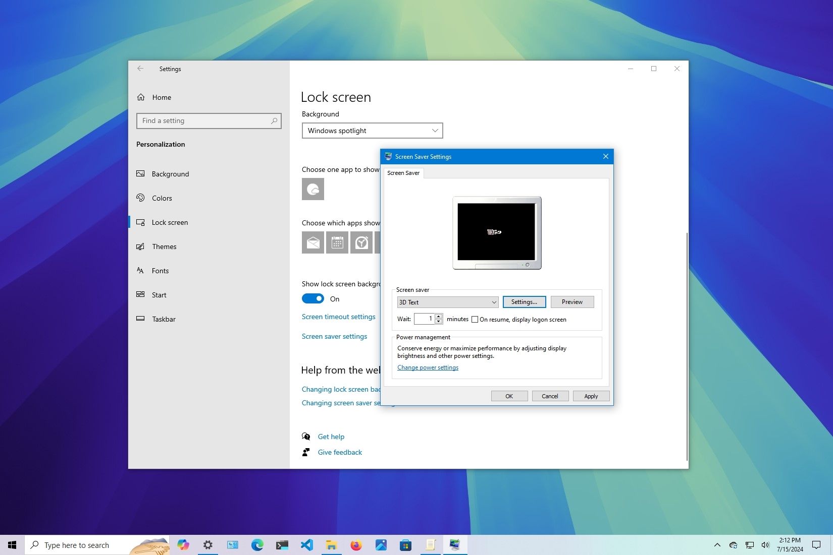 How To Enable Screen Savers On Windows 10 Windows Central 0066