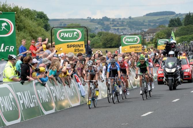 The breakaway at the intermediate sprint point