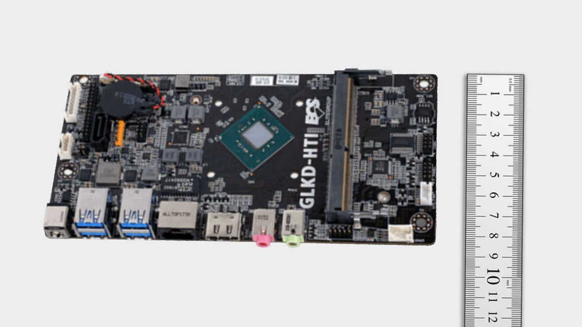 The ECS GLKD-HTI motherboard