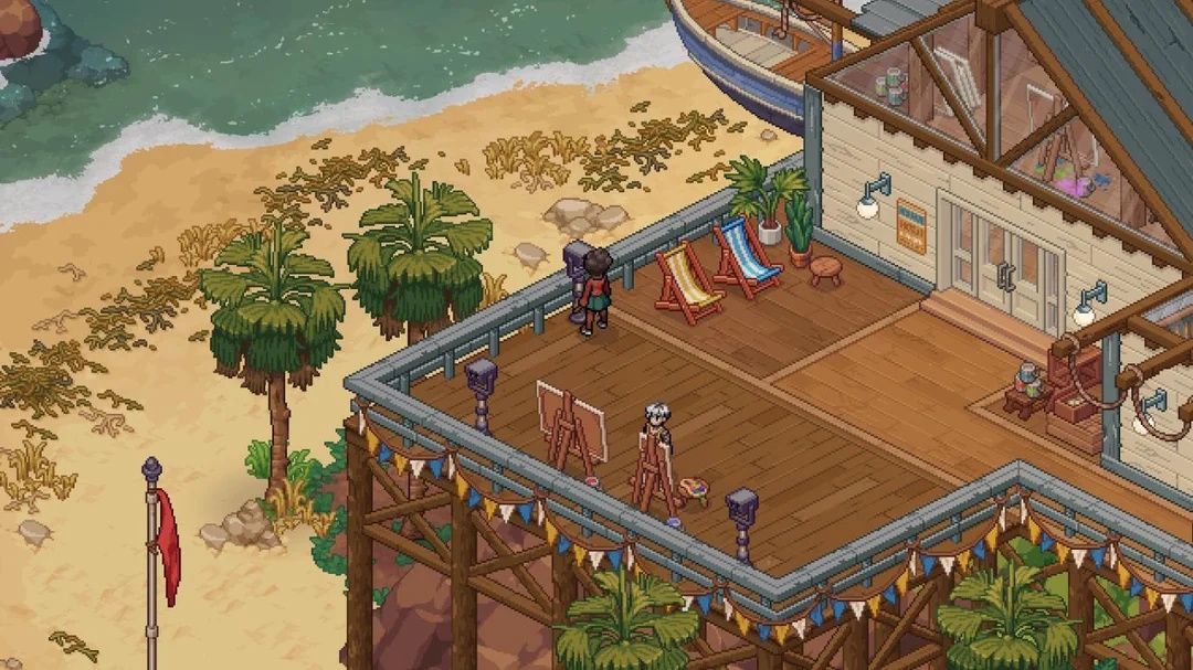 Standing by the beach in Witchbrook