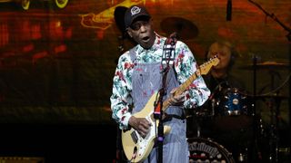 Buddy Guy performs at Massey Hall on April 19, 2024 in Toronto, Ontario