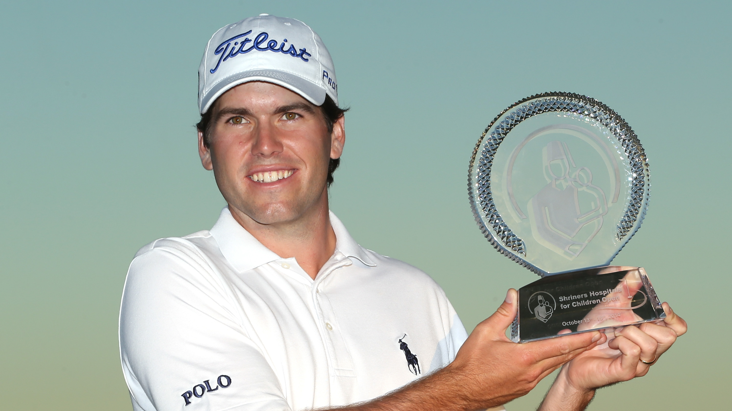 Ben Martin with the Shriners Hospitals For Children Open trophy