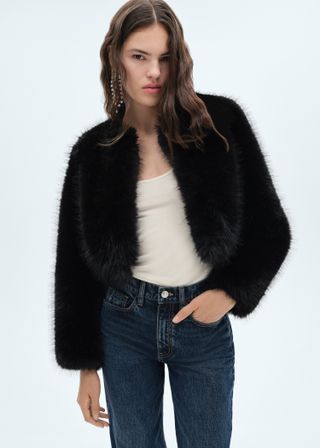 Fur Effect Jacket - Women | Mango United Kingdom