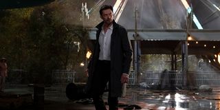 Hugh Jackman in an amusement park in Reminiscence