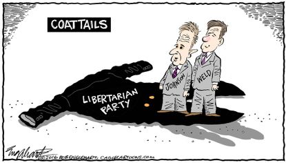 Political Cartoon U.S. Libertarian Party