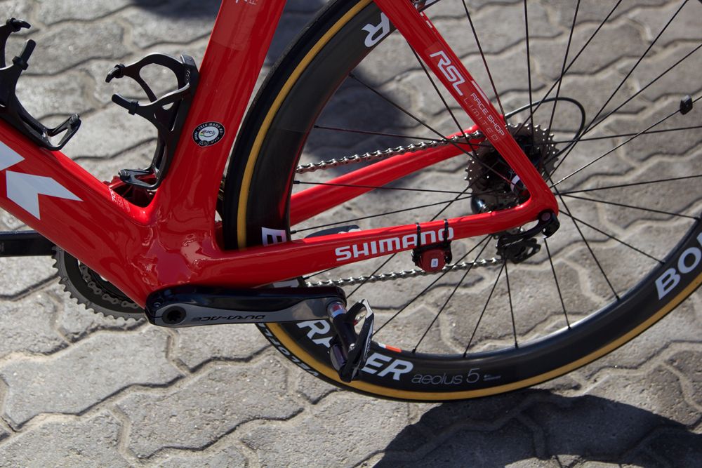 Unfussy glossy red paint job for Cancellara this season
