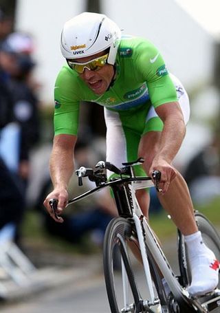 Kim Kirchen (Columbia) defended his green jersey