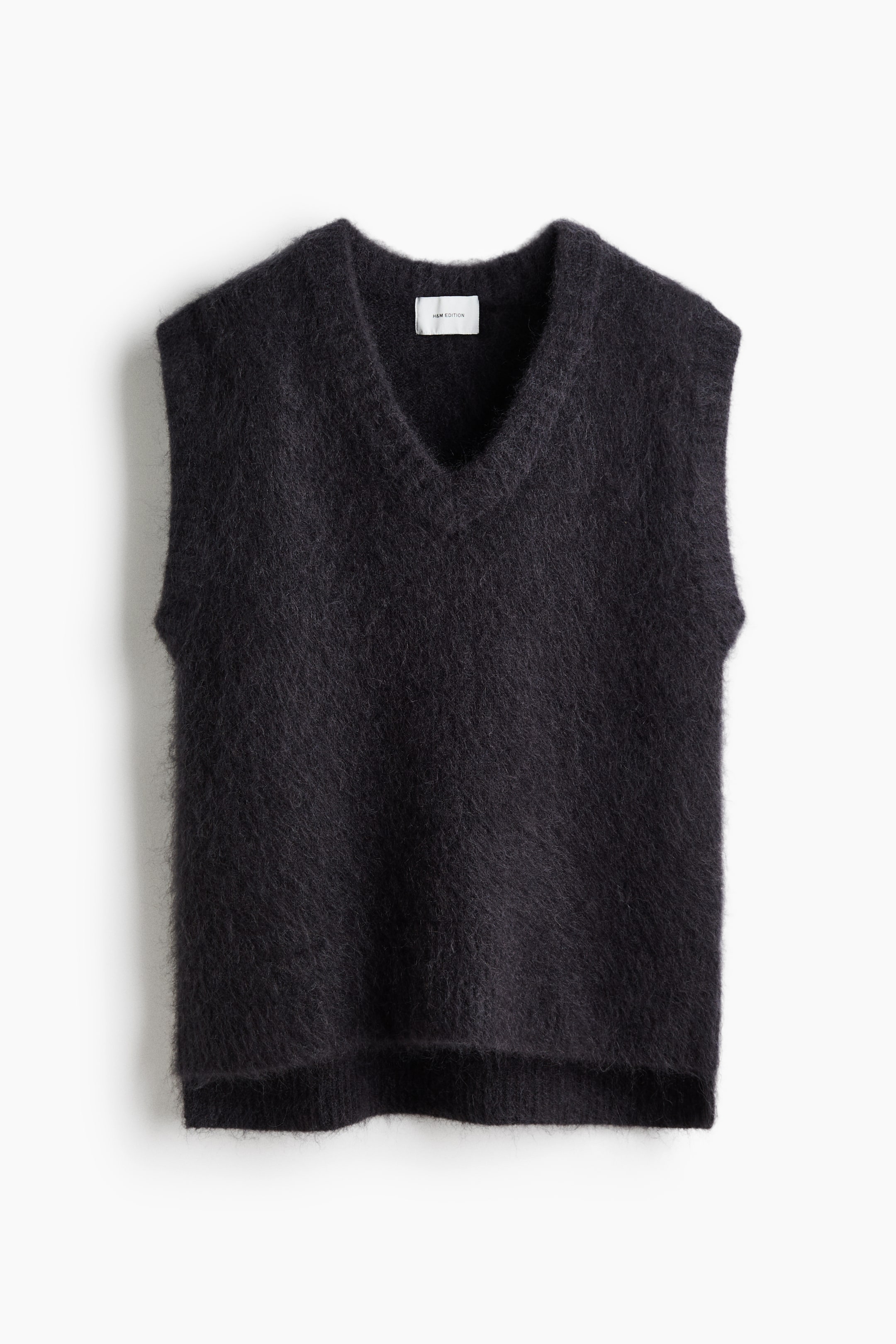 Mohair-Blend Sweater Vest - Dark Brown