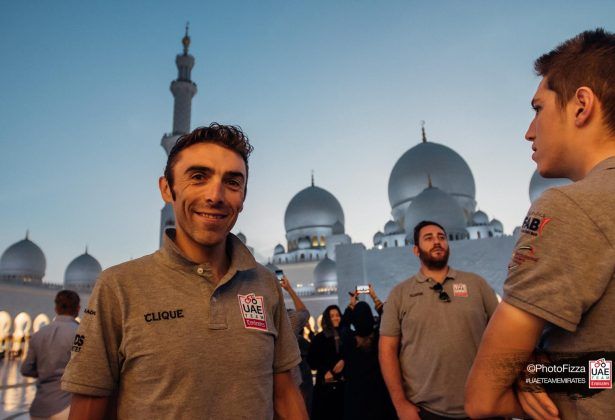 Manuele Mori at the mosque