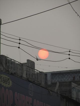 Sunspot AR 2129 Seen in Delhi, India