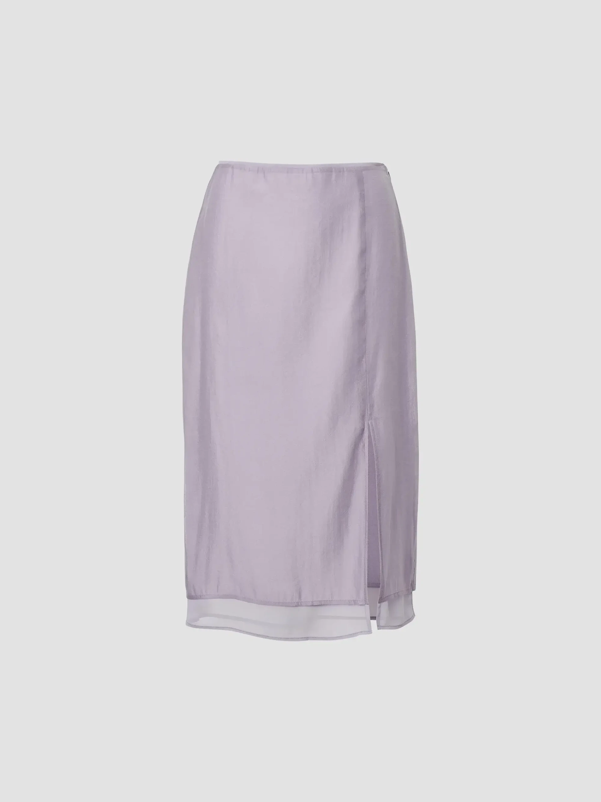 Suki Organza Slit Midi-Skirt
