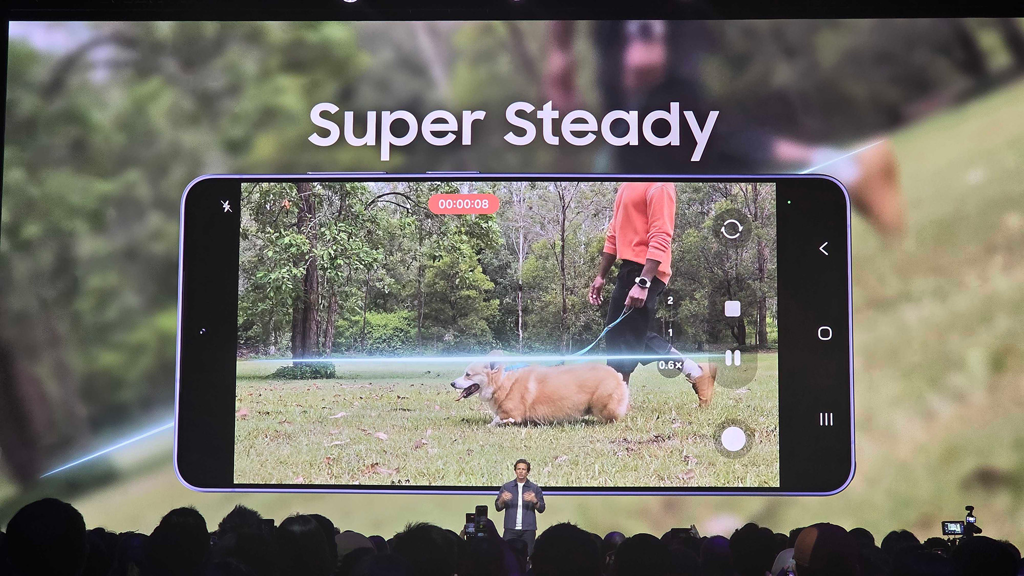 The new Super Steady video option on the Galaxy S26