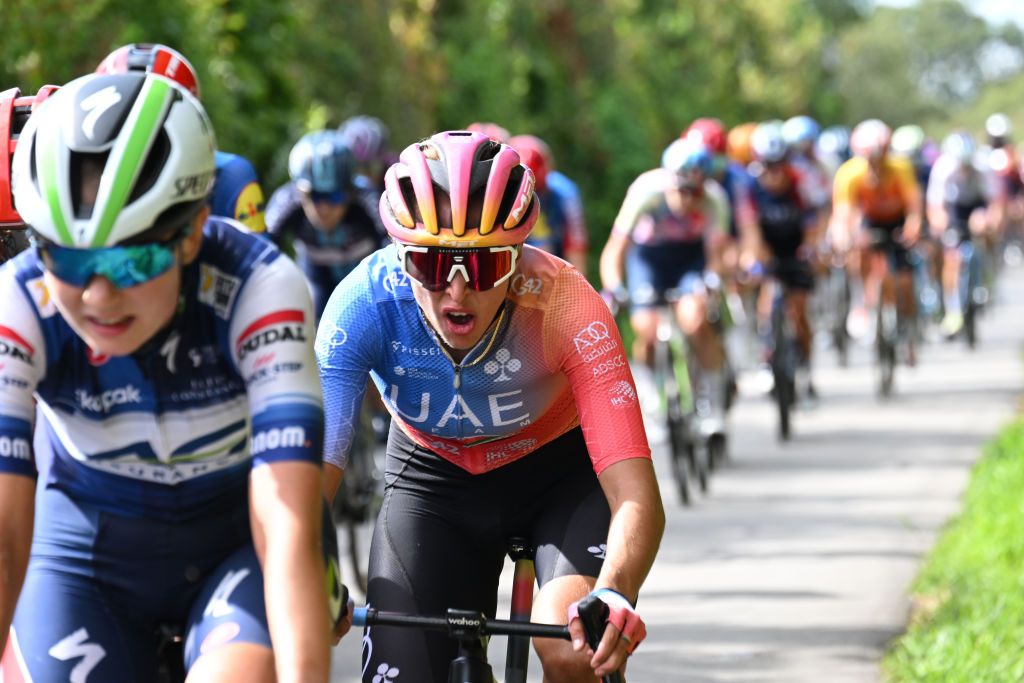 Silvia Persico (UAE Team ADQ) in the peloton