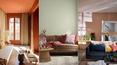 living rooms with happy paint colors