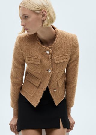 Tweed Jacket With Pockets - Women | Mango United Kingdom