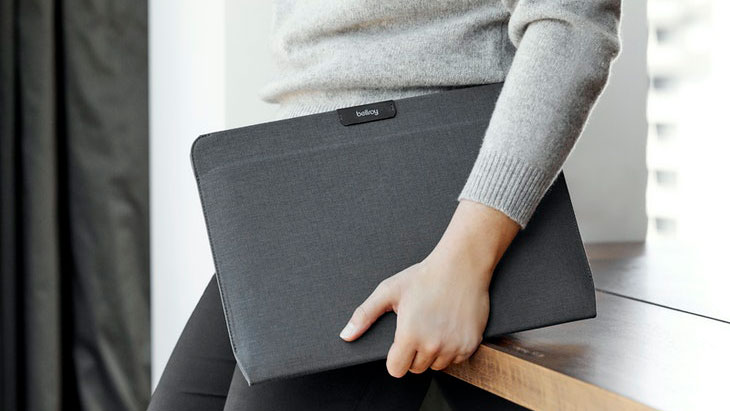 Best MacBook Air cases: Man holding Bellroy laptop case