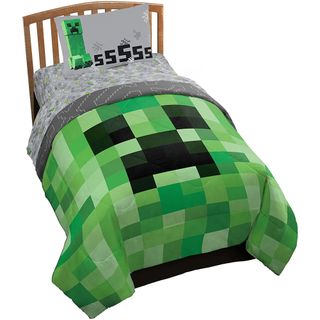 Minecraft Jay Franco Creeper bed set