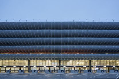 Exterior of Preston Bus Station as restored by John Puttick Associates, winner of WMF/Knoll Modernism Prize 2021