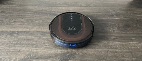 Eufy RoboVac G30 Hybrid on a wooden floor