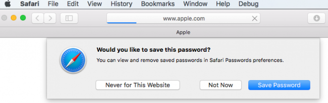can safari save passwords
