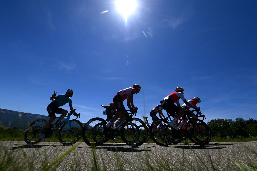 It was another hot day at the Tour de Suisse
