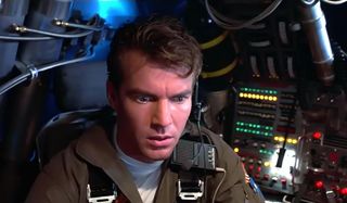 Innerspace Dennis Quaid shocked in his cockpit
