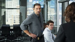 Jeremy Sisto as Assistant Special Agent in Charge Jubal Valentine in the office in FBI season 6