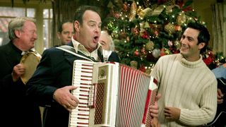 Dan Akyroyds plays the accordion in Christmas With the Kranks