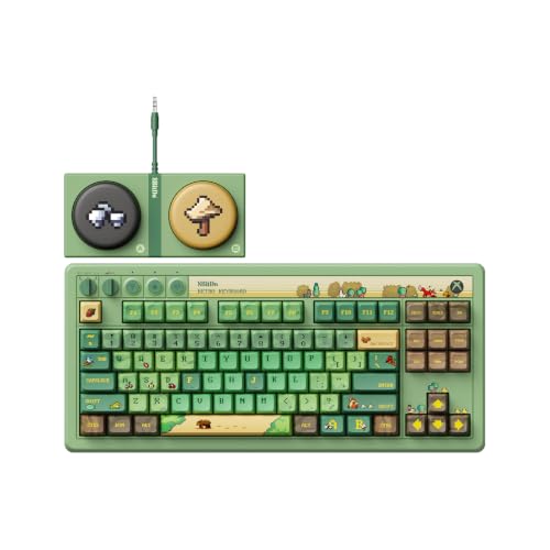 8bitdo Retro 87 Mechanical Keyboard for Windows Pc &amp;amp; Android, Forest Wonder