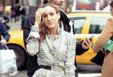 Sarah Jessica Parker poses for Annie Leibovitz