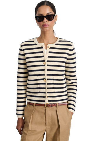 Alex Mill Paris Sweater Jacket in Stripe