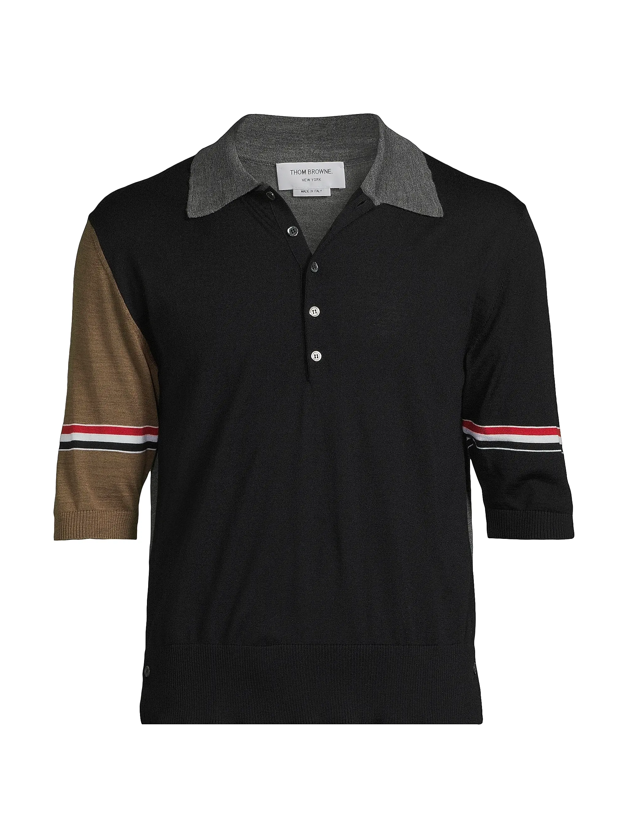 Fun Mix 4-Bar Wool Jersey Polo Shirt