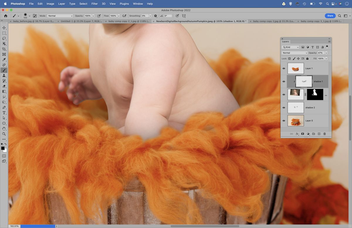 Get creative with baby photography and play with digital backdrops ...