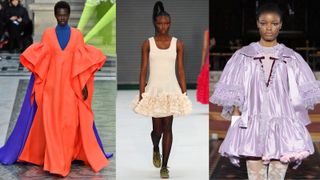 fashion trends ruffles Roksanda / molly goddard / bora aksu