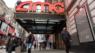 The AMC Empire 25 theater in Times Square in December 2020.