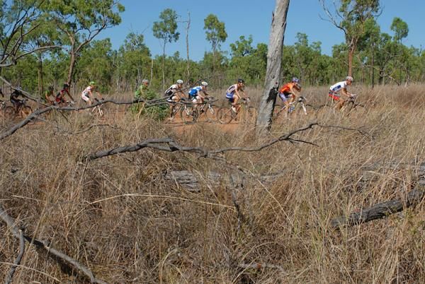 Racers in the Australian bush