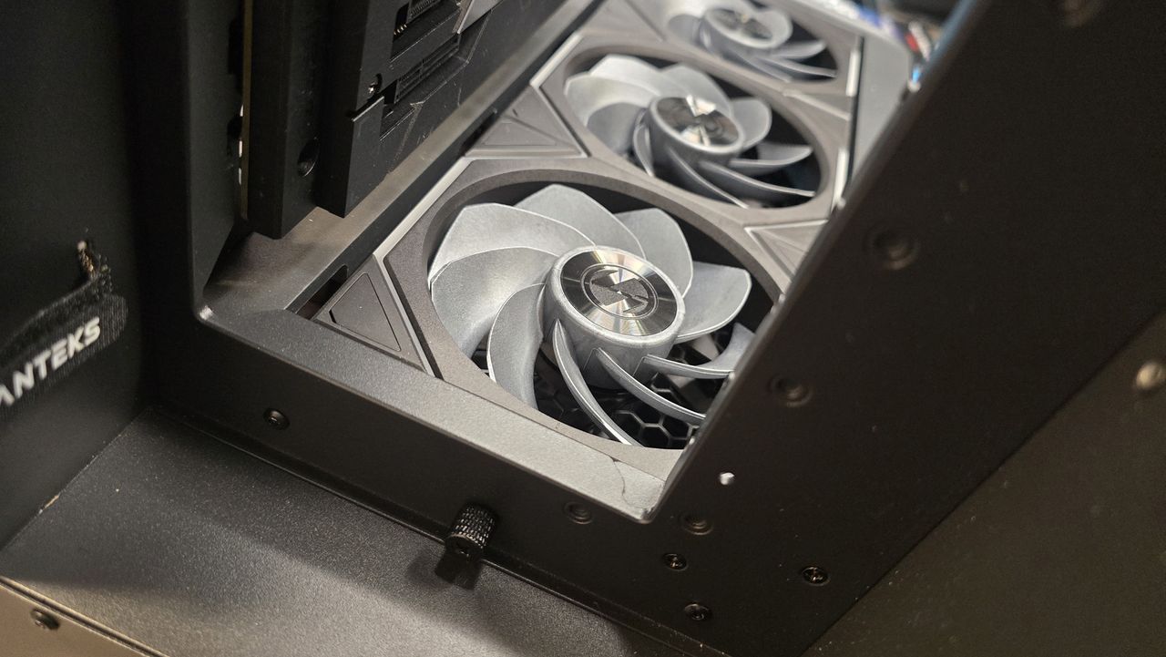 An RX 9070 XT gaming PC being built, step-by-step.