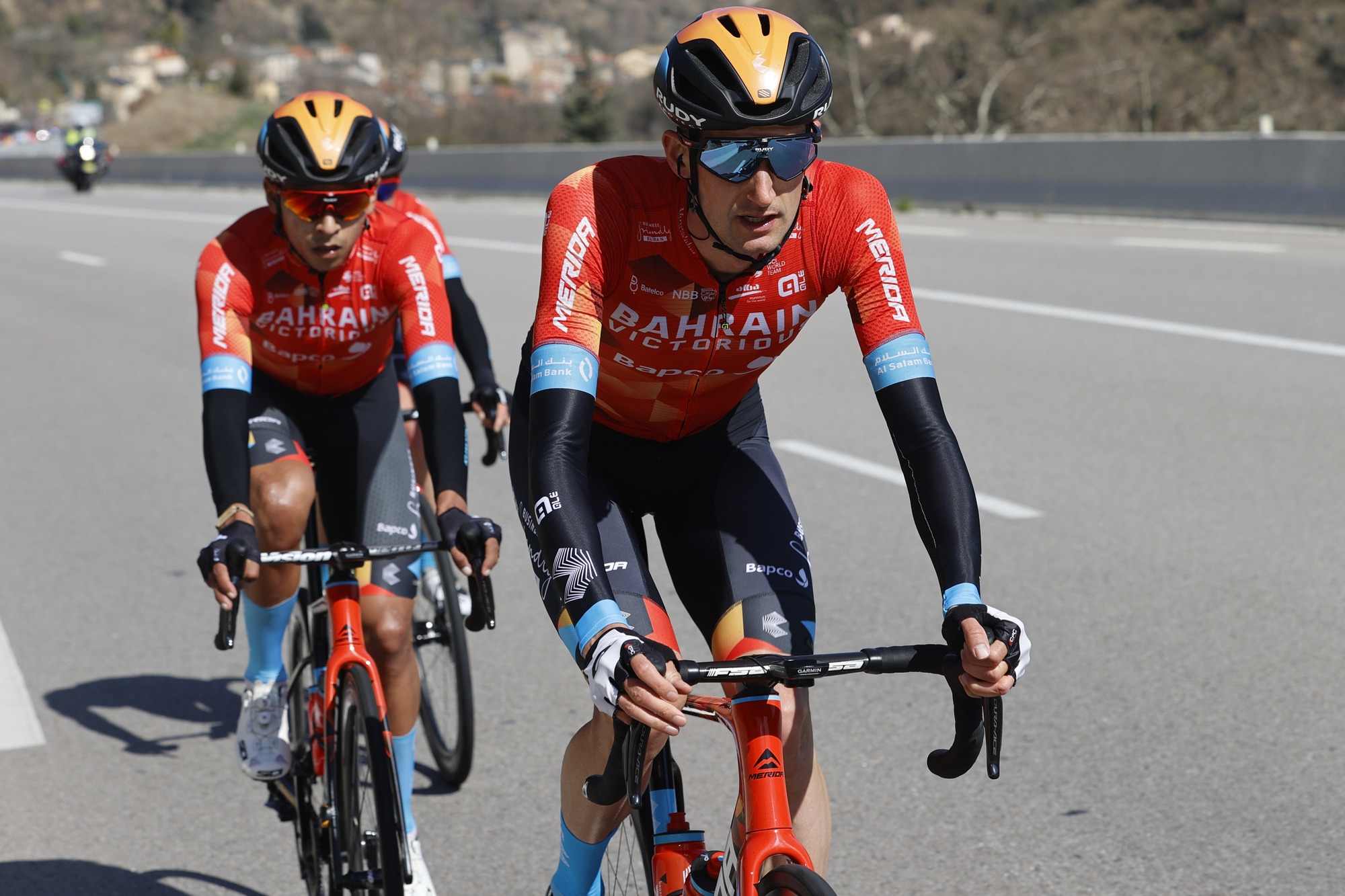 Volta Ciclista a Catalunya 2022 - 101st Edition - 3rd stage Perpinya - La Molina 161 km - 23/03/2022 - Wout Poels (NED - Bahrain Victorious) - photo Luis Angel Gomez/SprintCyclingAgencyÂ©2022
