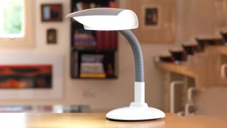 Lumie white flexible desk lamp style SAD lamp