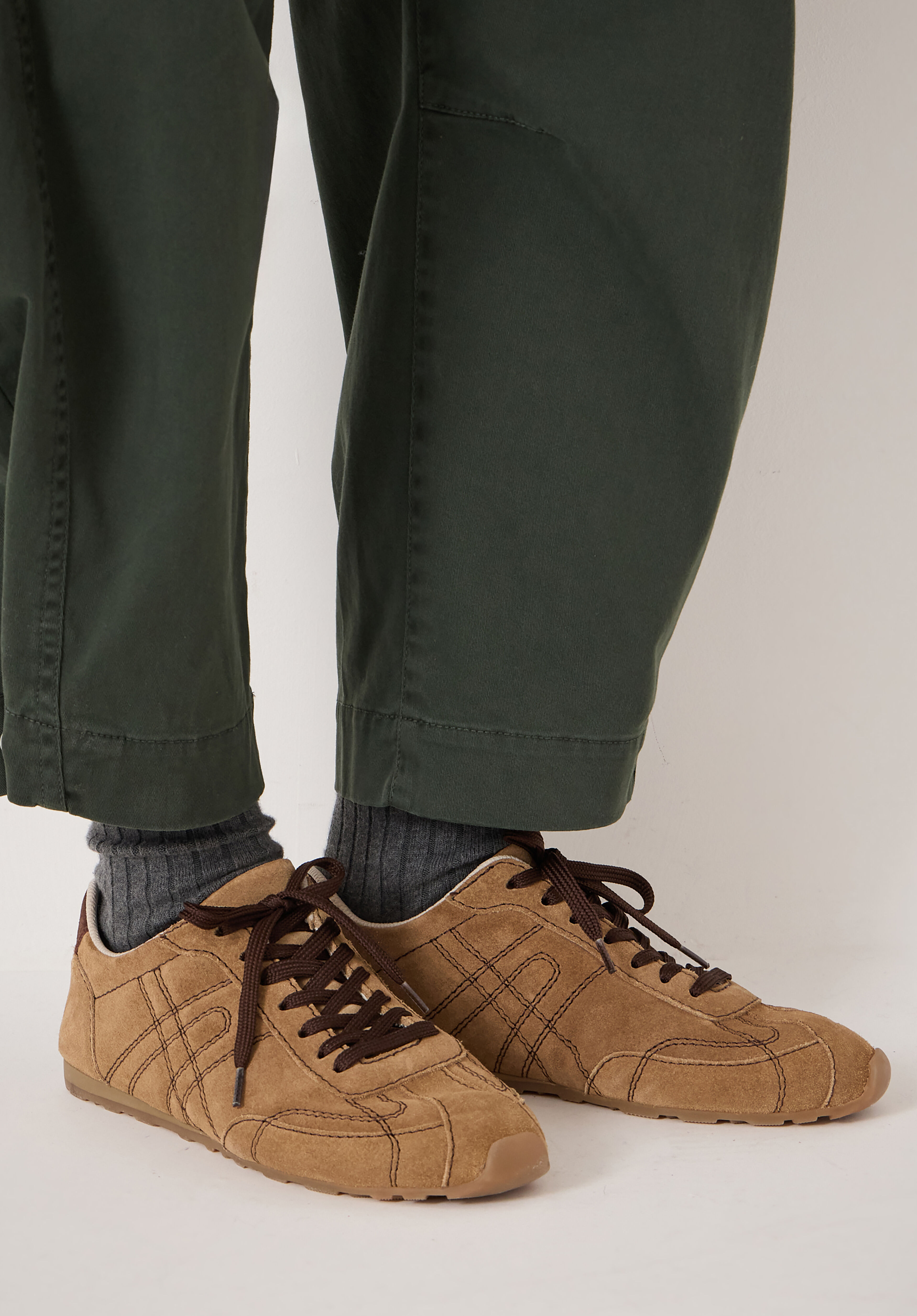 Sadie Stitch Detail Slimline Trainers