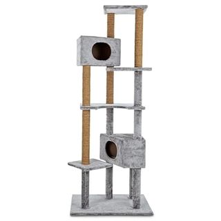 Everyyay Essentials Grey Lookout Large Cat Loft 8-Level Cat Tree, 76