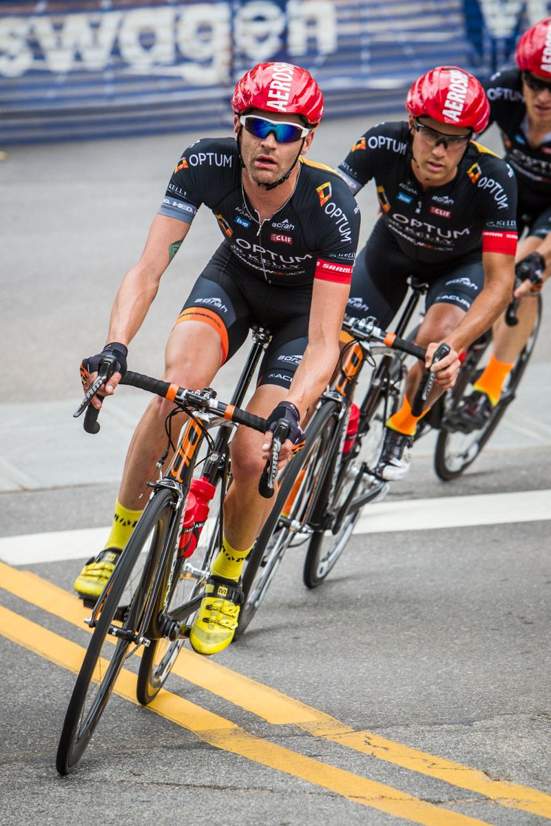 Phil Gaimon (Optum) came straight to the crit after last weeks win in Redlands.