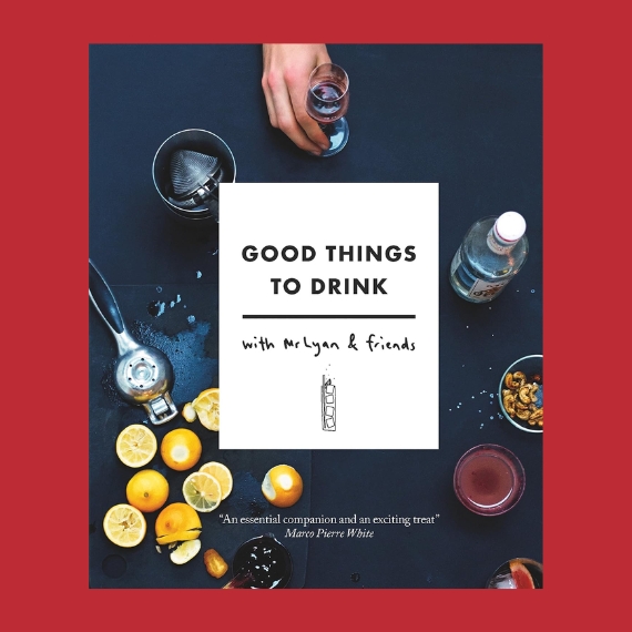 Good Thinks to Drink by Ryan Chetiyawardana against bright red background.
