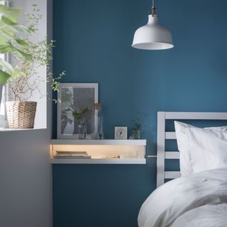 IKEA picture ledge bedside table