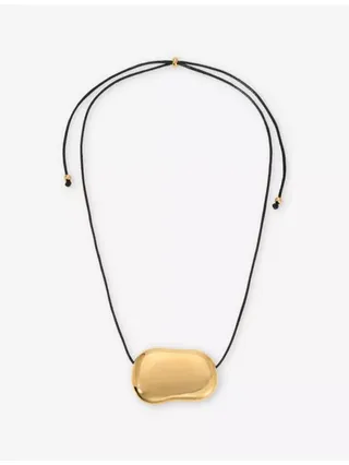Julia Glass and Cord Pendant Necklace