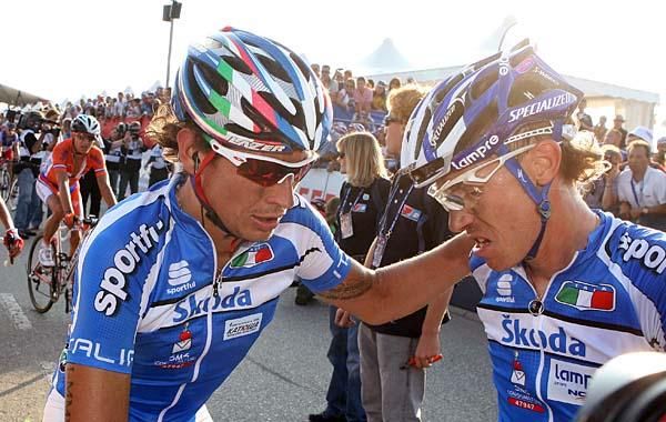Italians Damiano Cunego and Filippo Pozzato talk about the race.