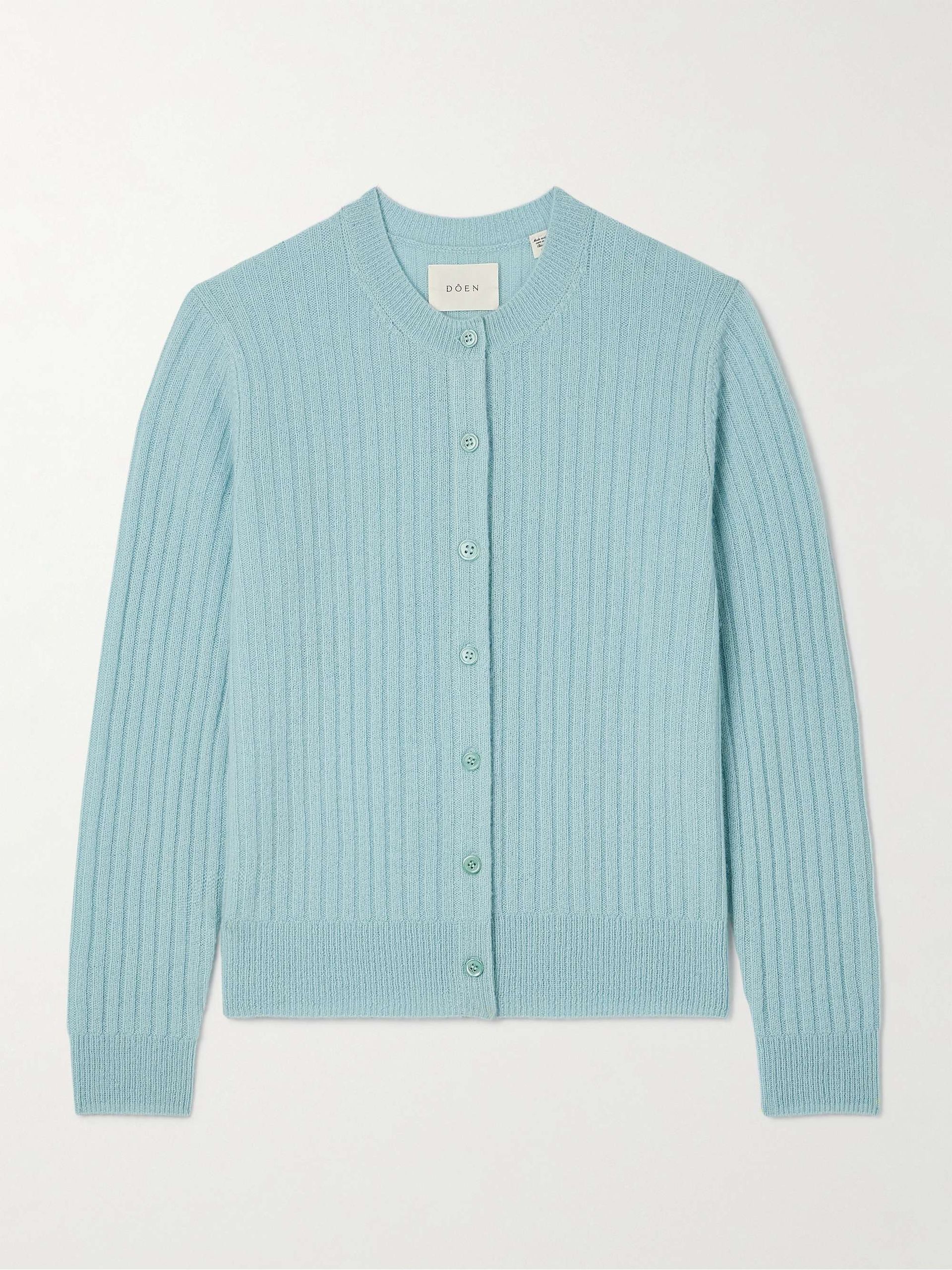 Danaë Ribbed Cashmere Cardigan