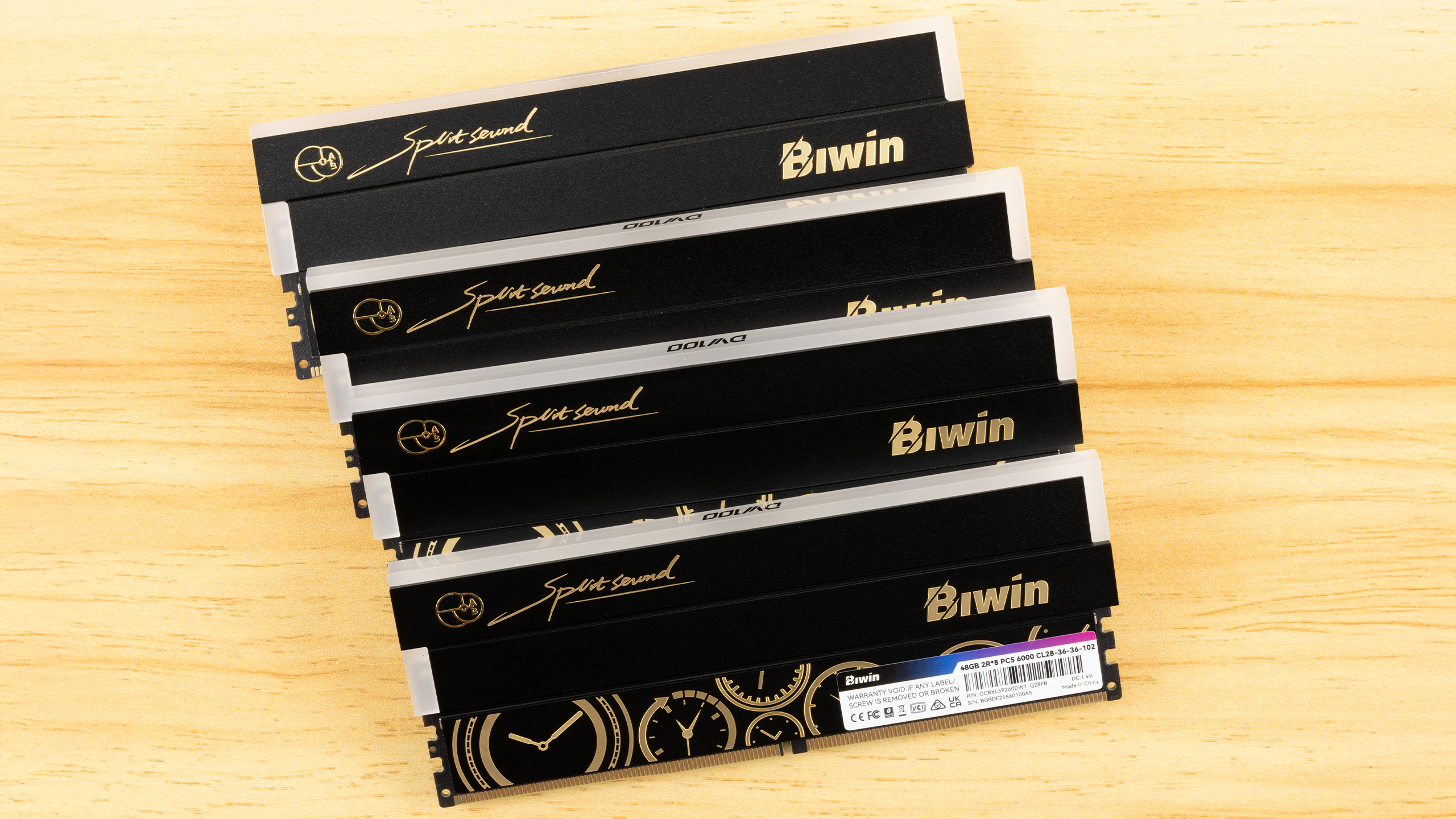 Biwin Black Opal OC Lab Gold Edition DW100 DDR5-6000 C28